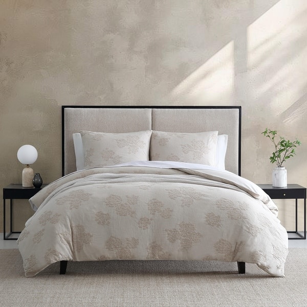 slide 2 of 7, Vera Wang Roses Beige Cotton Reversible Comforter Set