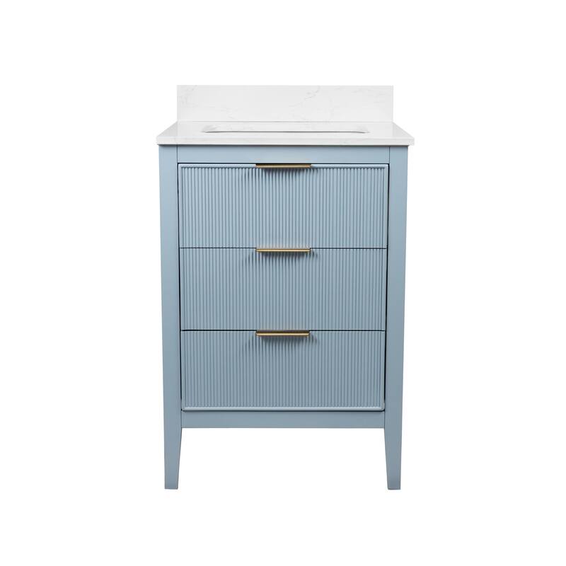 Evelyn 24-inch Vanity with Engineered Marble Top