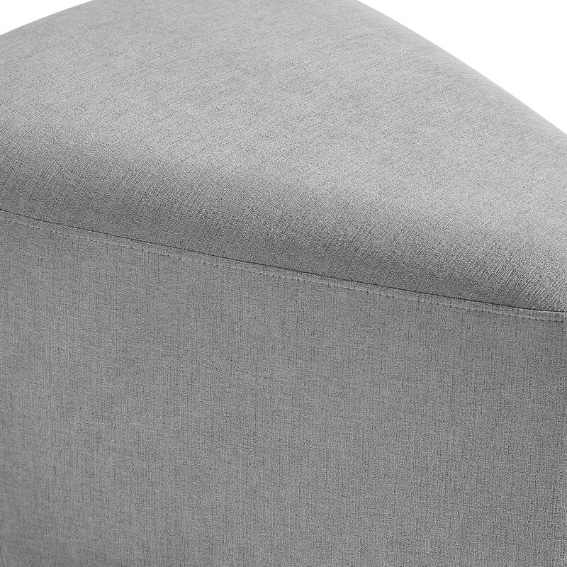 Bonnie 26"/43" W Chenille Small/ Oversized Triangular Cheese Ottoman