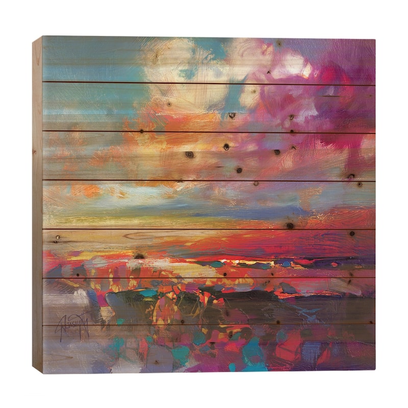 Luminance Study II Print On Wood by Scott Naismith - Multi-Color - 26x26x1.5