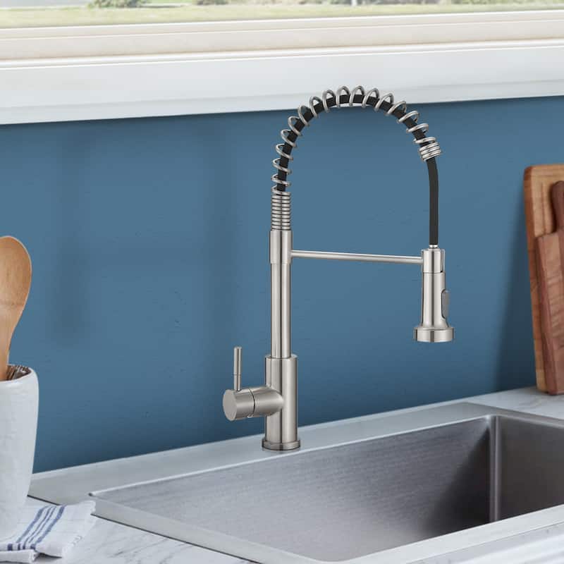 Single Hole Single Handle Pull Down Kitchen Faucet with Sprayer
