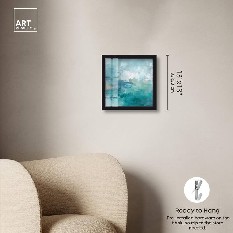 Green Blue II Shadowbox by Art Remedy