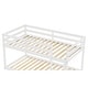preview thumbnail 7 of 34, Twin over Twin Low Height Design Floor Bunk Bed,Spacious for home