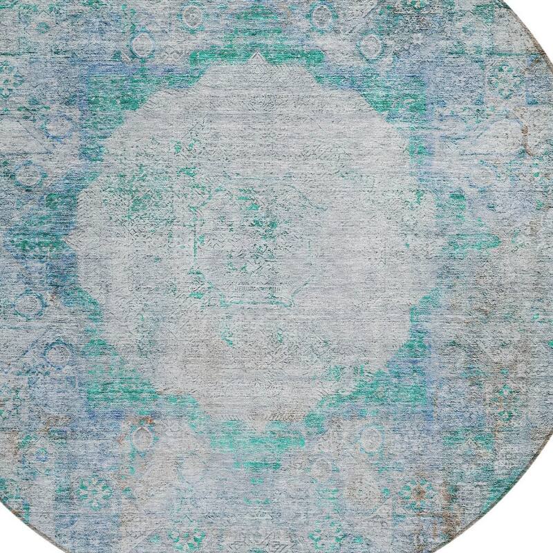 HomeRoots Oriental Traditional Rectangle Outdoor Rug