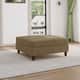 Large Corduroy Ottoman - Camel