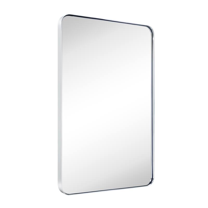 TEHOME Kengston Modern & Contemporary Rectangular Bathroom Vanity Mirror - 20'' x 30'' - Polished Nickel