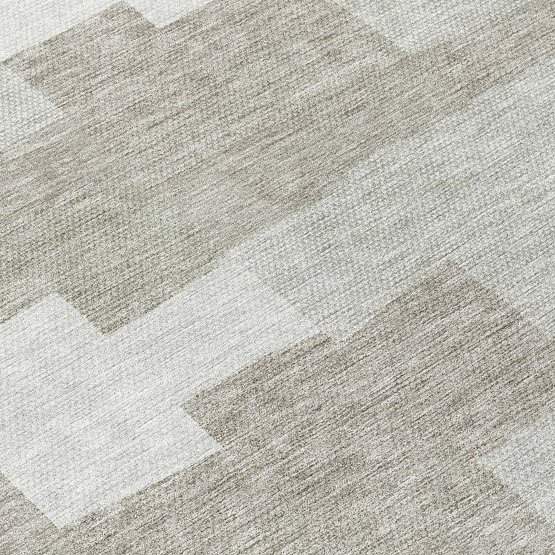 Machine Washable Indoor/ Outdoor Chantille Contemporary Blocks Rug