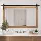 preview thumbnail 72 of 96, Modern Wall Mirrors, Rectangular Mirror with Wood Framed, Bathroom Mirror Barn Mirror Barn Door Mirror with Multi Size 40W * 26H Inches - Brown