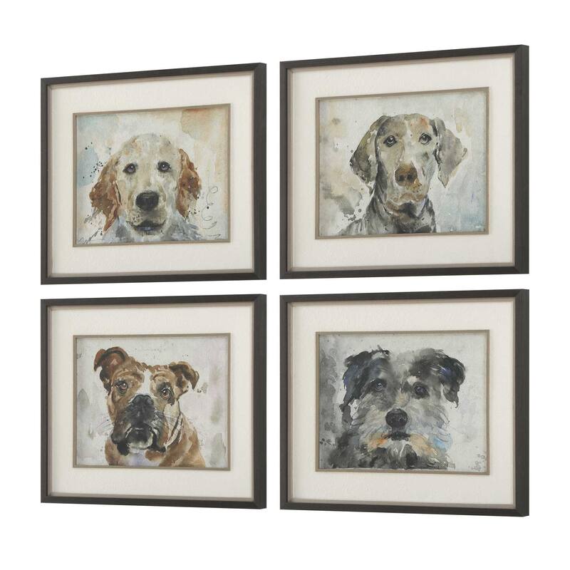 Uttermost Dog Days Framed Prints (Set of 4)