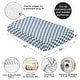 preview thumbnail 4 of 4, Sweet Jojo Designs Blue Gingham Checkered Plaid Boy Girl Unisex/Gender Neutral Fitted Crib Sheet Vintage Classic Geometric Retro