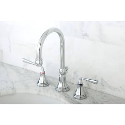 Kingston Brass Silver Sage 8 in. Widespread Bathroom Faucet