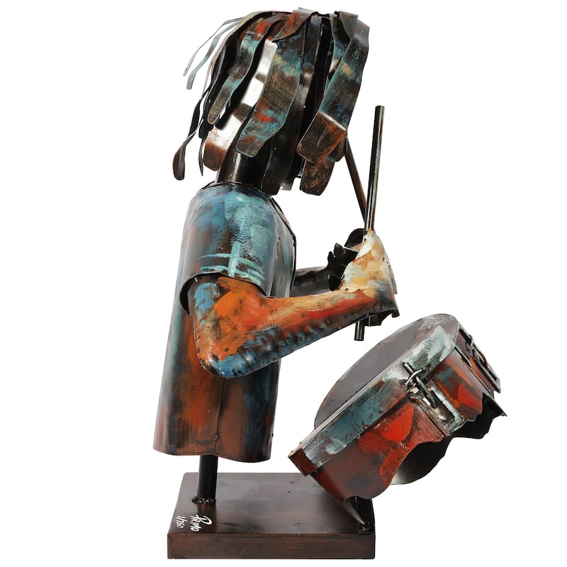 Iron Hand-Painted Colorful Art Sculpture