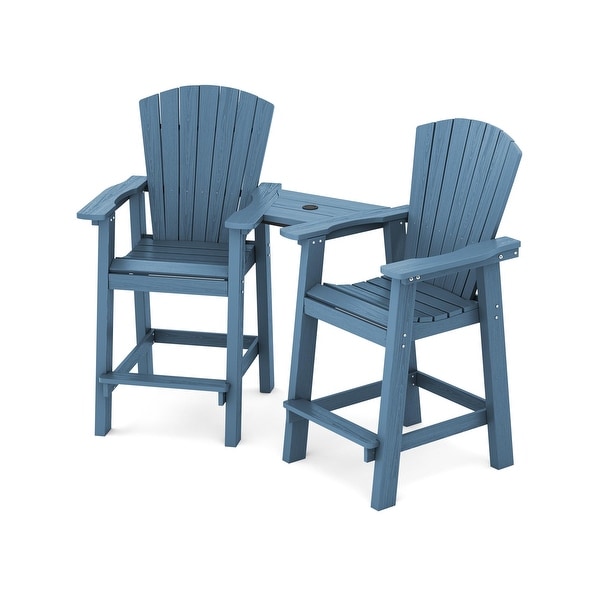 Outdoor Tall Adirondack Chair Set of 2 with Connecting Tray On Sale Bed Bath Beyond 36912515