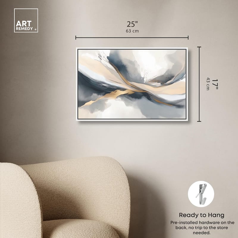 Dynamic Swirls II Canvas by Art Remedy