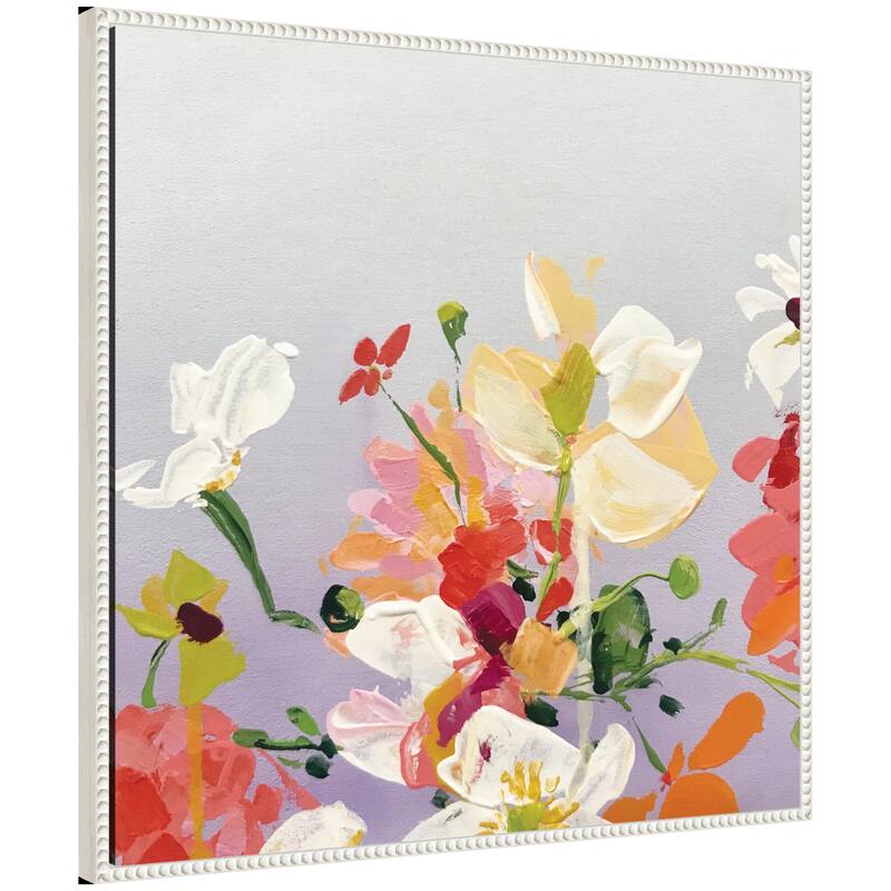 Kate and Laurel Sylvie Facing Each One Framed Canvas by Emma Daisy - 30x30