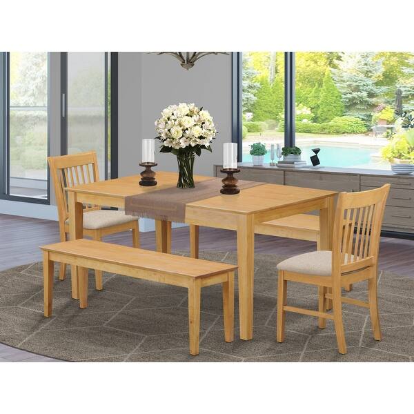 Shop Cano5c Oak 5 Pc Set Small Table And 2 Dining Chairs With 2