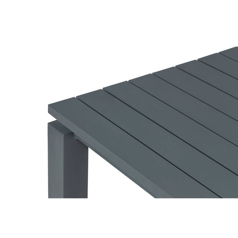 Sardinia Outdoor Aluminum Coffee Table - Gray