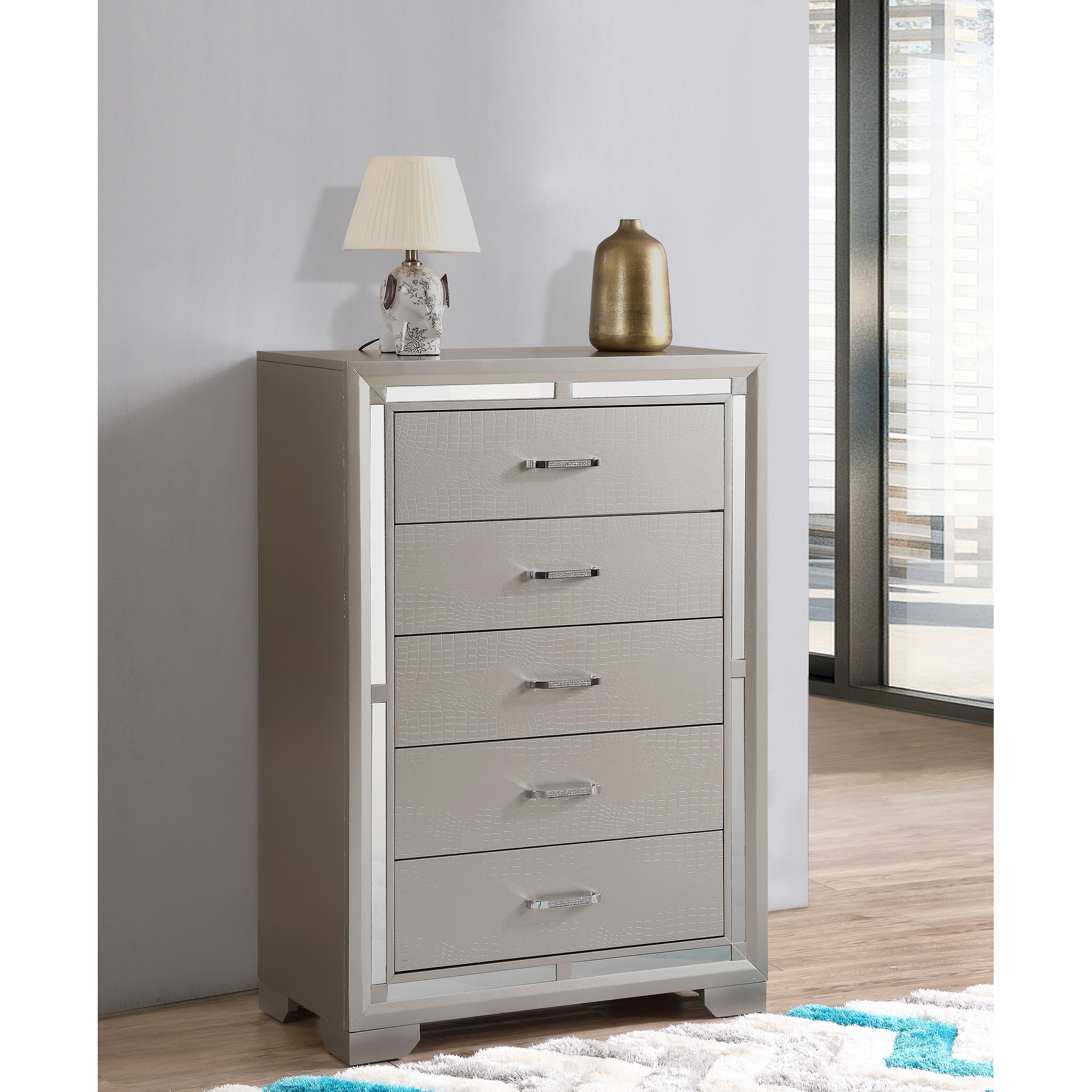 lonnix silver dresser Lonnix Dresser