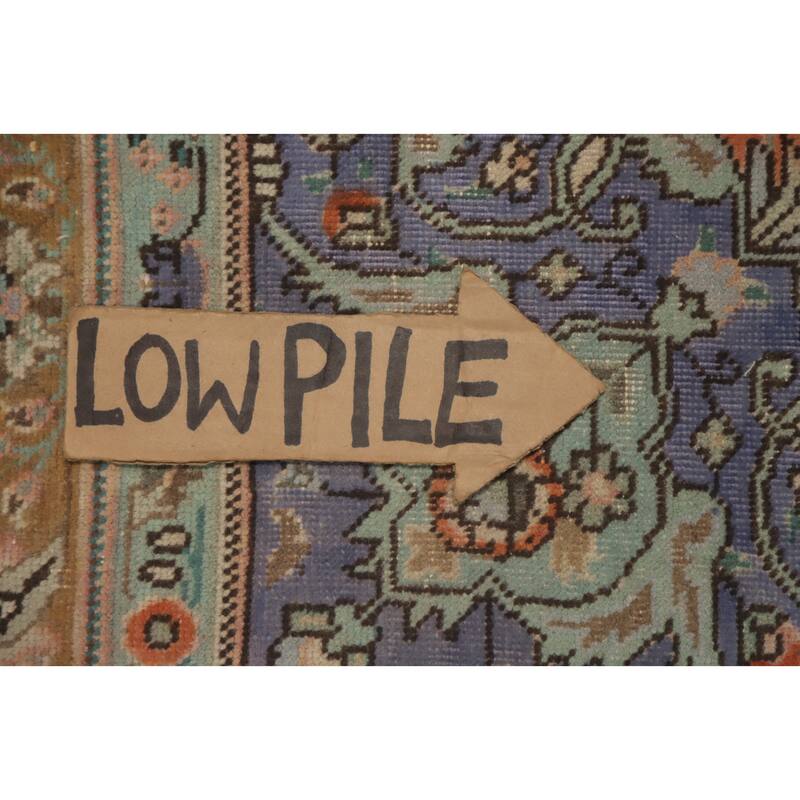 Hand Knotted Oriental 100% Wool Carpet Traditional Floral Oranges & Rust Tabriz Area Rug - 6' 6'' X 4' 11''