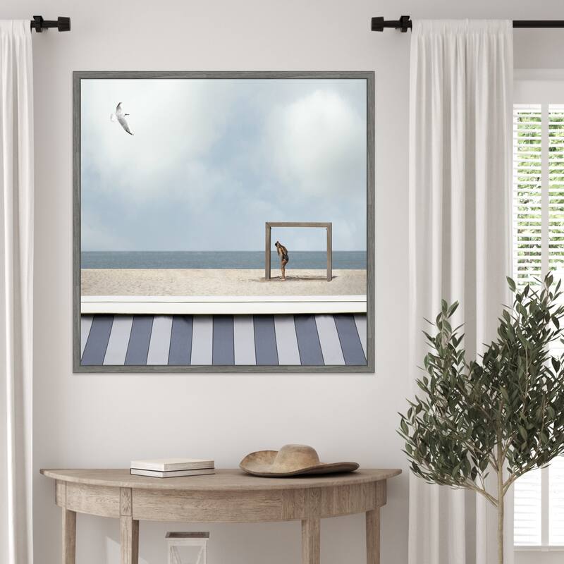 As free as a bird in the sky by Gilbert Claes Framed Canvas Wall Art Print