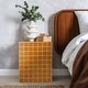 preview thumbnail 55 of 56, Callista Modern Ceramic Tiled Cube Side Table, Square Mosaic Pedestal Accent End Table for Living Room Bedroom - 14 X 14 X 18