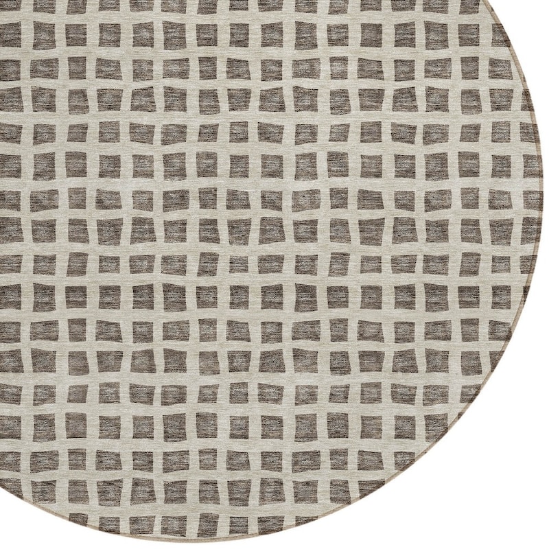 HomeRoots Geometric Transitional Rectangle Outdoor Rug