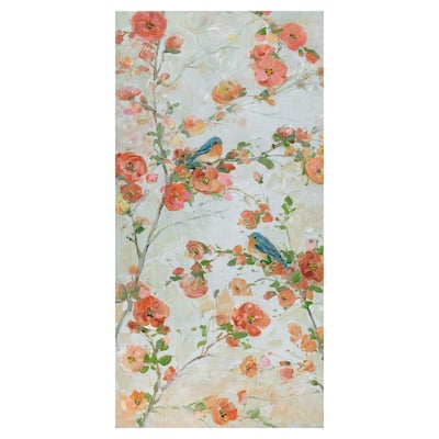 Bluebirds & Blossoms Canvas Art Print
