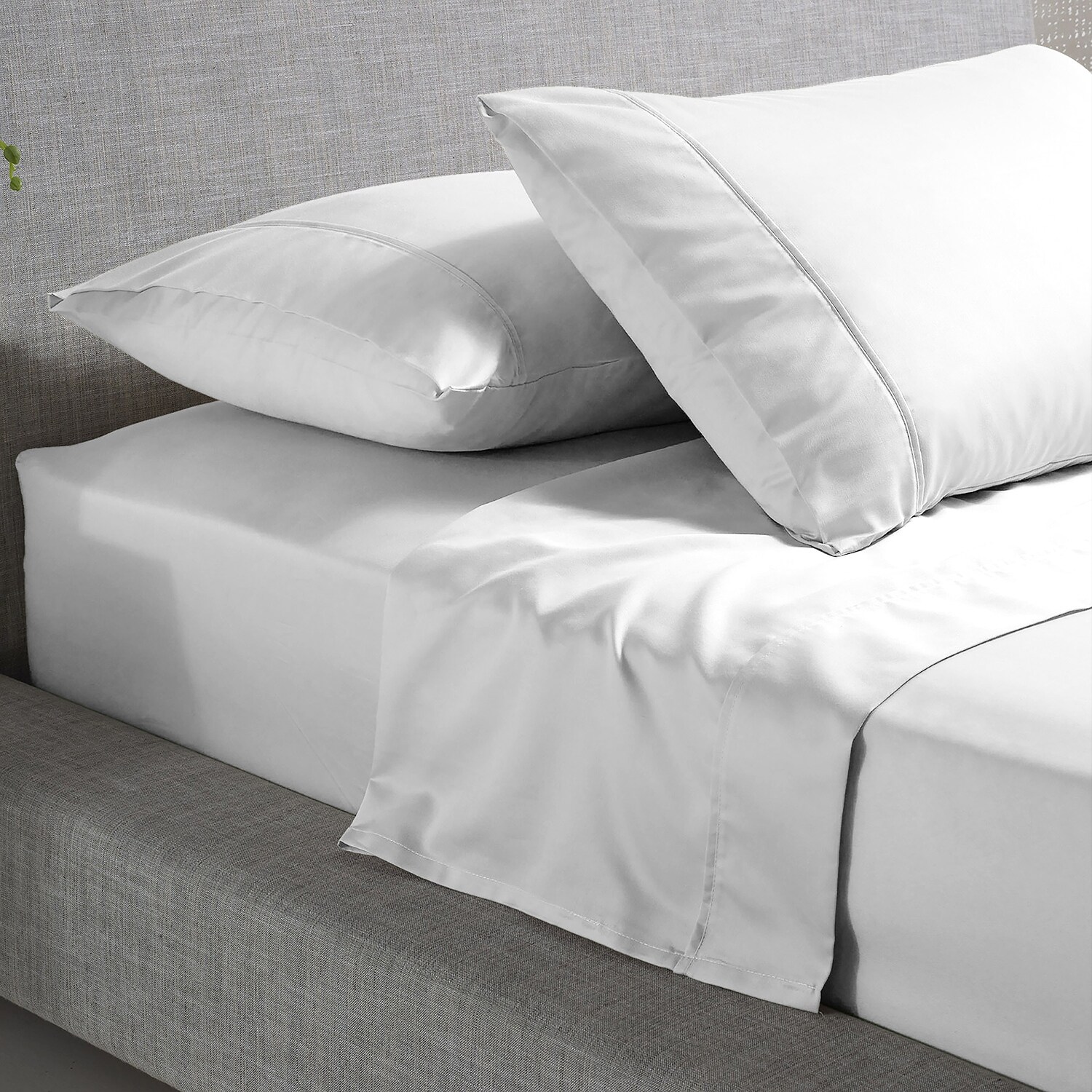 Ultra Soft Silky 600TC Wrinkle Resistant Cotton Rich Sheet Set