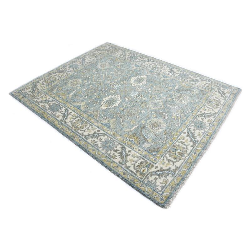 Overton Handmade Traditional Floral Area Rug