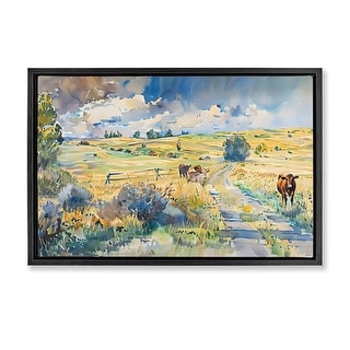 Stupell Roaming The Land Scenic Framed Floater Canvas Wall Art Design ...