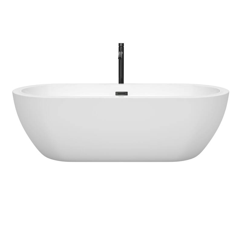 Wyndham Collection Soho 72" Free Standing Acrylic Soaking Tub with