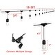 preview thumbnail 2 of 9, 19.5FT LED Outdoor Waterproof Globe String Lights Bulbs