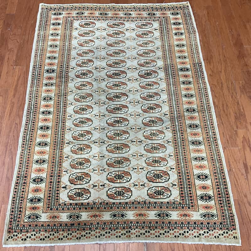 HERAT ORIENTAL Handmade Bokhara Wool Rug - 4'1" x 6'