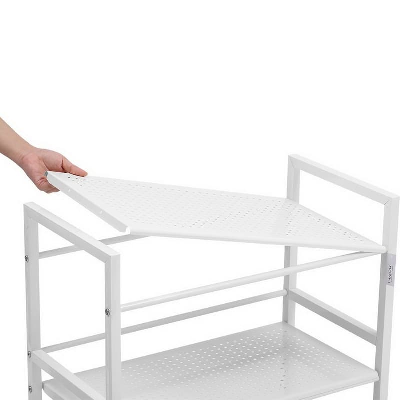 3- OR 4-tier Wheeled Steel Kitchen Island Cart