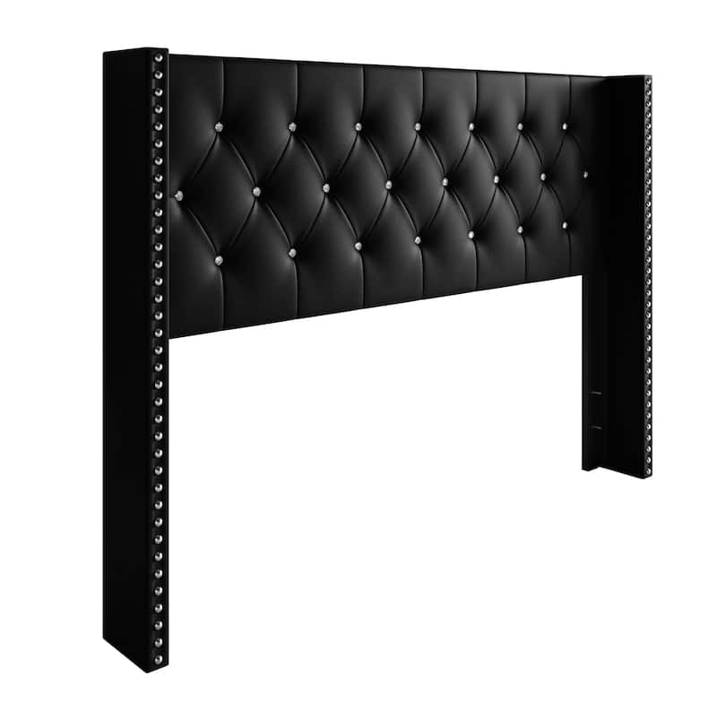 Clayfell Gretna Wingback Tufted Upholstered Headboard