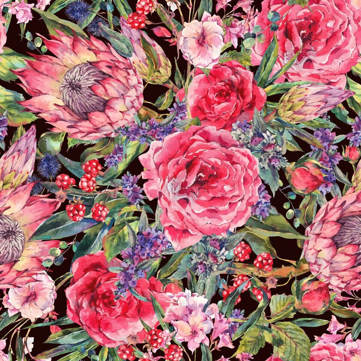 Brightly Pink Floral Wallpaper Bed Bath & Beyond 35647256