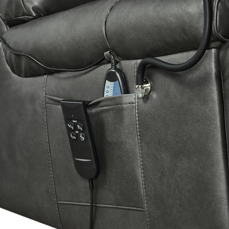 Christopher Knight Home Motors Massage Power Lift Recliner Chair with Phone Holder