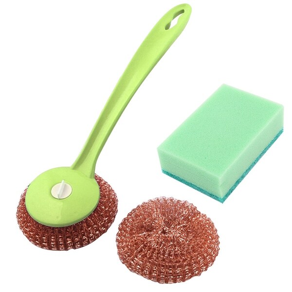 Household Canteen Kitchen Pot Pan Dish Washing Cleaning Tool Ball Brush Pad Sets 3 in 1