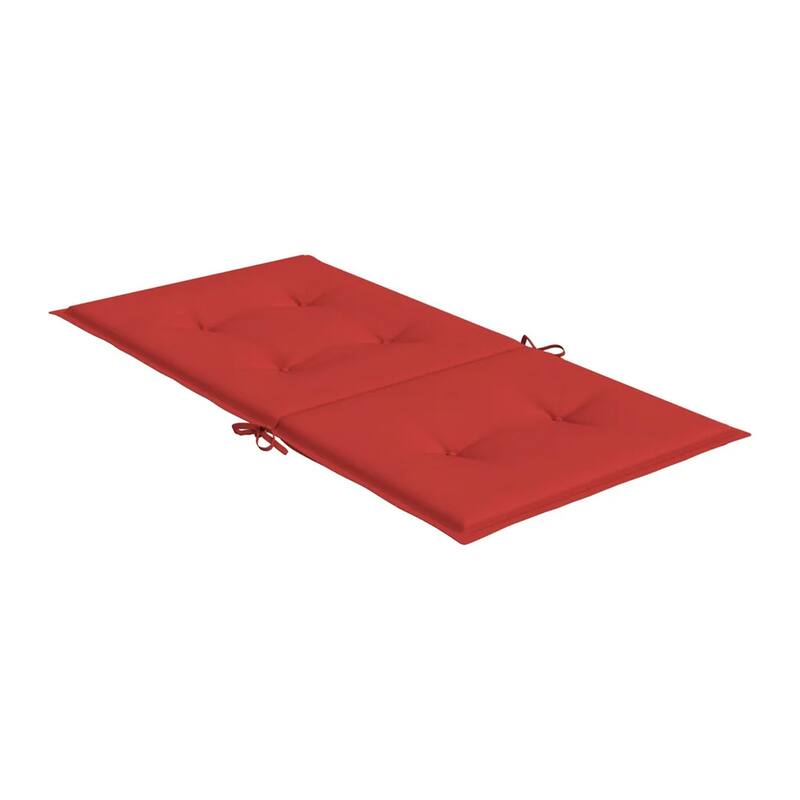 Outdoor Cushion for Chair Set of 6, 20x40 Red Tufted Oxford Fabric