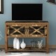 preview thumbnail 2 of 15, TV Stand Wood Metal TV Console Entertainment Center for TVs Up to 44"