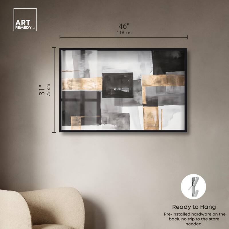Graphite and Glimmer I Shadowbox by Art Remedy