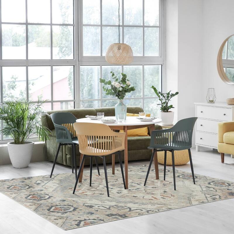 Luxe Weavers Western Geometric Area Rug, for Bedroom and Living Rooms