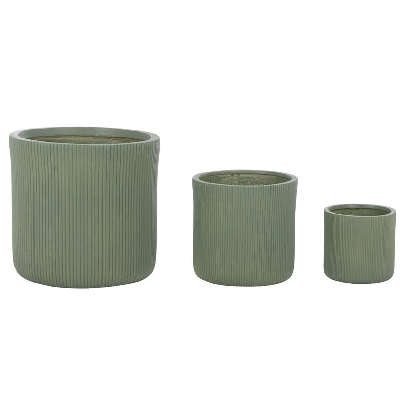 SAFAVIEH Outdoor Living Carolina Planter Pot (Set of 3) - 18"W x 18"D x 18"H