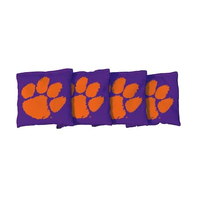 Clemson Tigers Purple Cornhole Bags