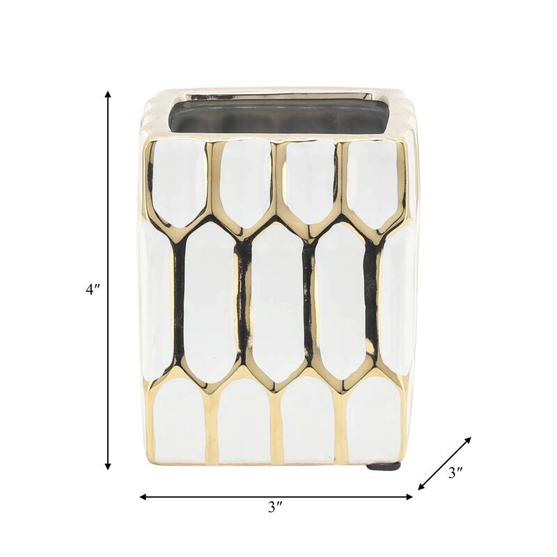 Sagebrook Home Ceramic Pen Holder