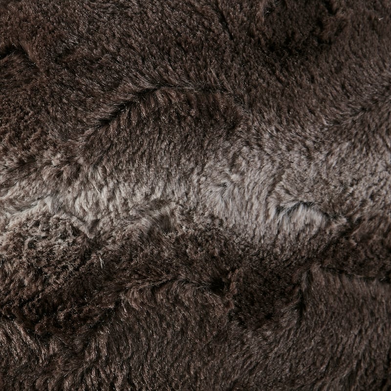 Madison Park Zuri Fax Fur Square Pillow