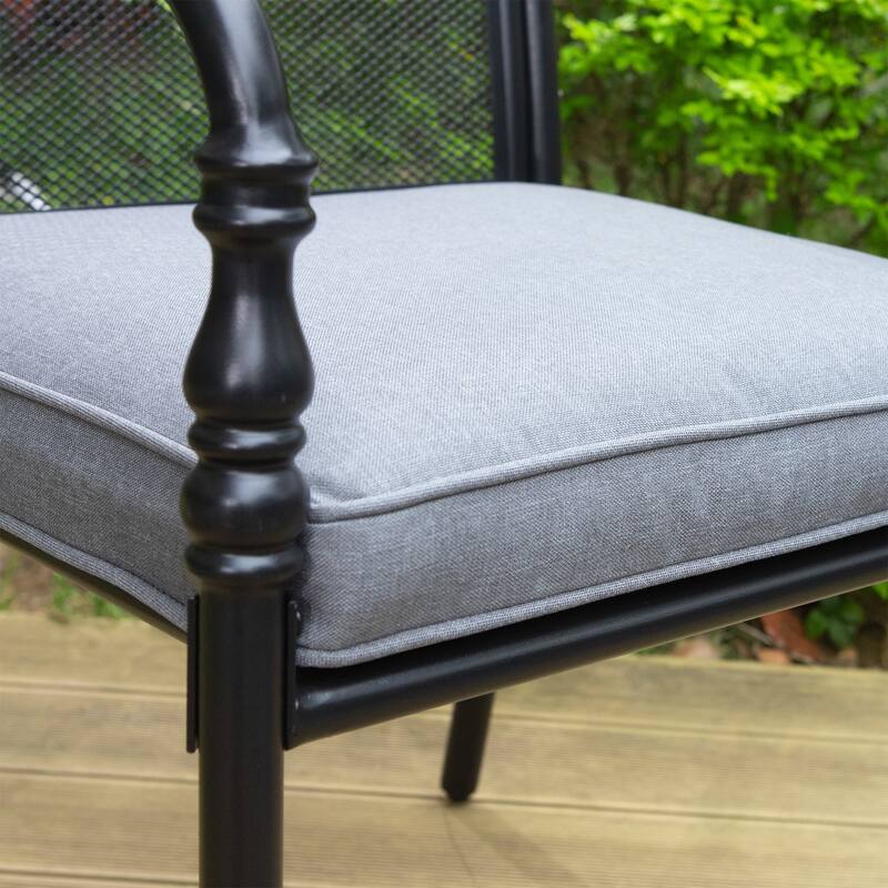 MAISON ARTS Outdoor Dining Chairs Set of 4, Breathable Material and Gourd Head Shape Armrest