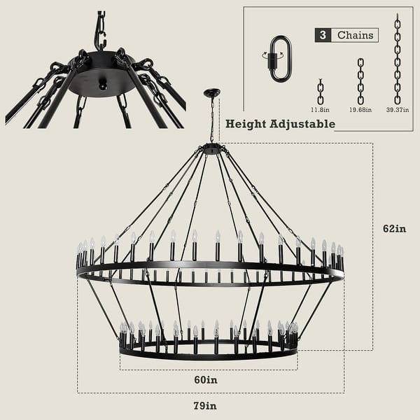 Extra Large Wagon Wheel Chandelier High Ceiling Farmhouse Chandeliers