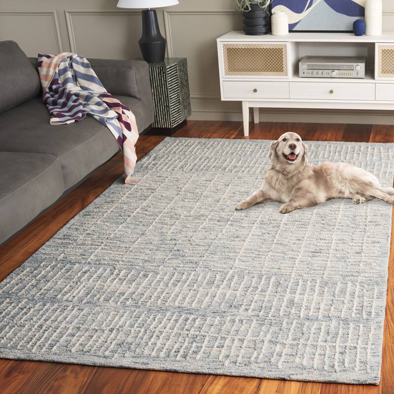 SAFAVIEH Handmade Abstract Herle Contemporary Wool Rug