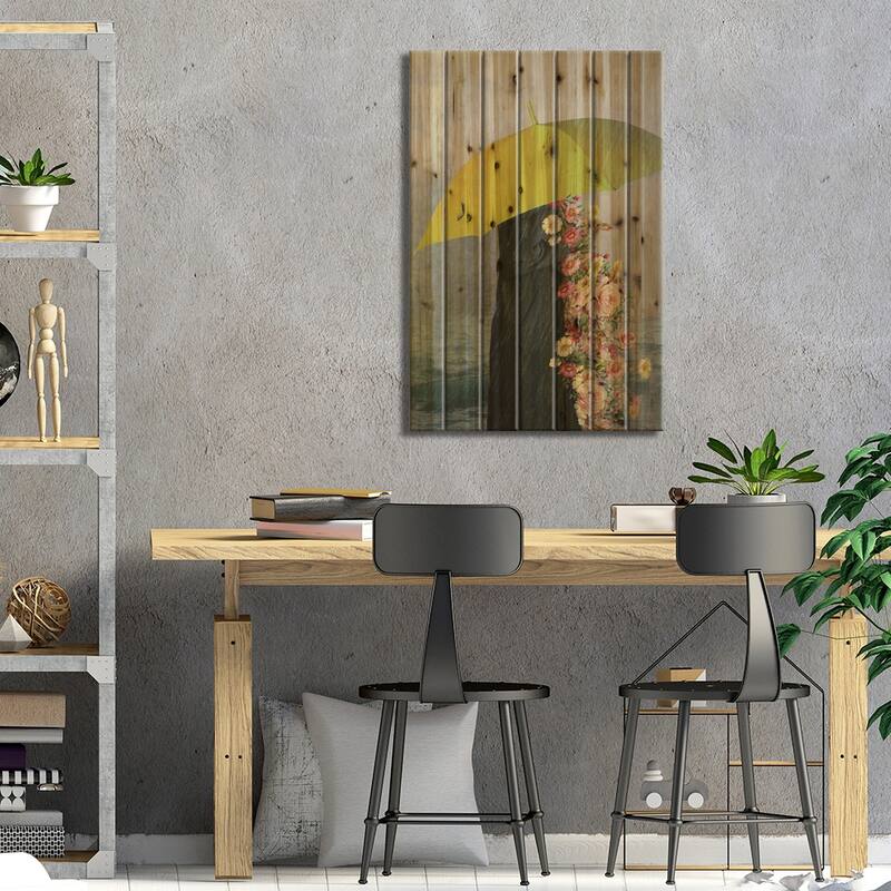 Healing Print On Wood by Deandra Lee - Multi-Color